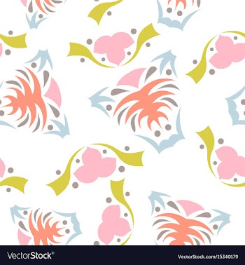 Seamless pattern vintage decorative elements vector image