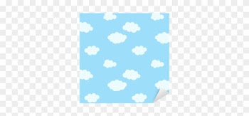 Seamless Pattern With Cartoon Clouds Sticker • Pixers® - Cumulus