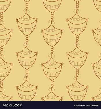 Seamless pattern with design element vector image