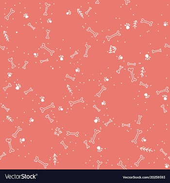 Seamless pattern with dog symbols vector image