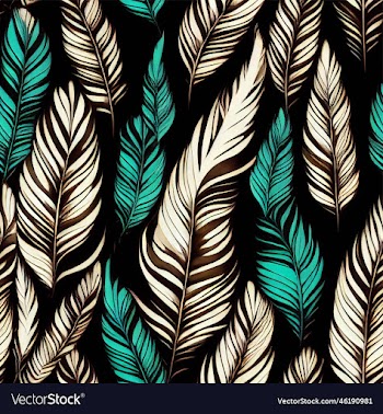 seamless pattern with feathers