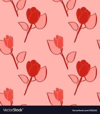  					Seamless Pattern with Flowers Background with vector image														