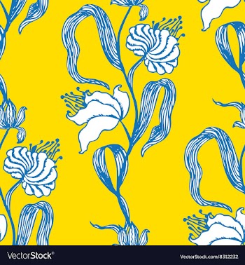 Seamless pattern with flowers vector image