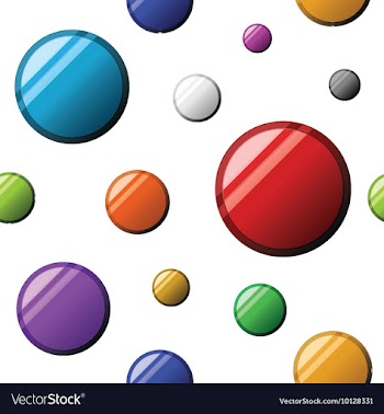 Seamless pattern with glossy buttons vector image