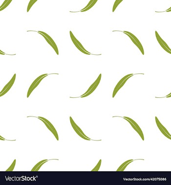 seamless pattern with green leaves
