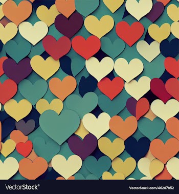 seamless pattern with hearts