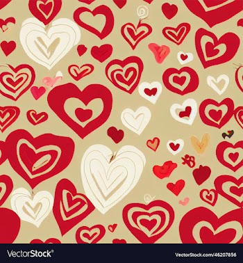 seamless pattern with hearts
