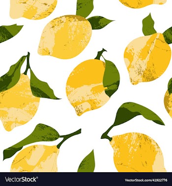 seamless pattern with juicy lemon fresh citrus