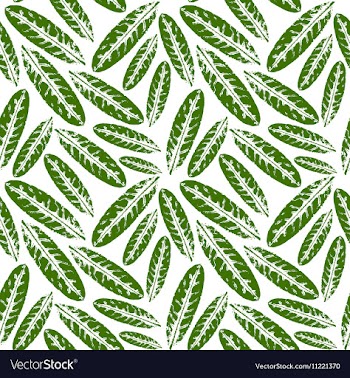 Seamless pattern with leaves imprints vector image