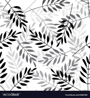 Seamless pattern with leaves vector image