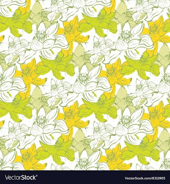 Seamless pattern with lotus flowers stock vector image