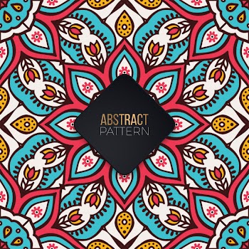 Seamless pattern with mandala