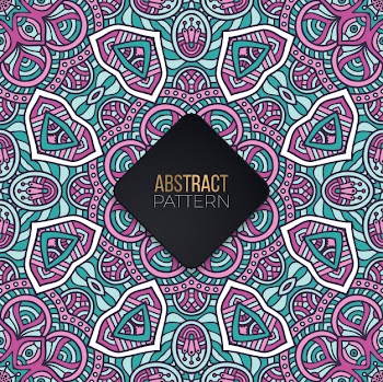 Seamless pattern with mandala
