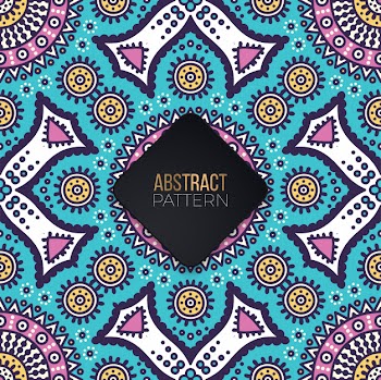 Seamless pattern with mandala