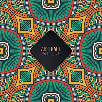 Seamless pattern with mandala