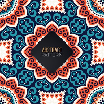 Seamless pattern with mandala