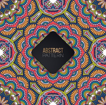 Seamless pattern with mandala