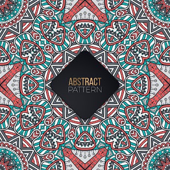 Seamless pattern with mandala