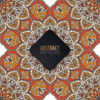 Seamless pattern with mandala