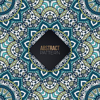 Seamless pattern with mandala