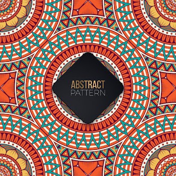Seamless pattern with mandala Free Vector
