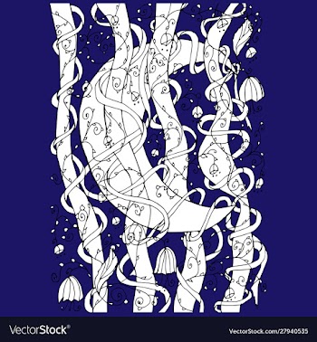 Seamless pattern with snowflakes vector image