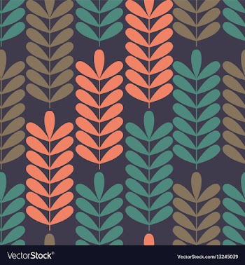  					Seamless pattern with stylized branches vector image														
