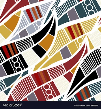 Seamless pattern with stylized leaves vector image