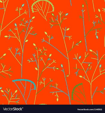  					Seamless pattern with trees and branches vector image														