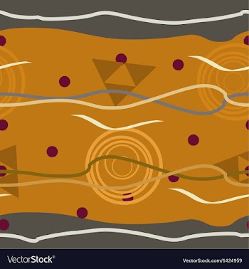 Seamless pattern with triangles and spirals vector image
