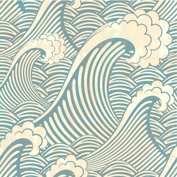 seamless pattern with waves
