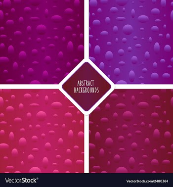 Seamless patterns set with particles vector image