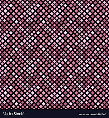Seamless pink diagonal square pattern background vector image