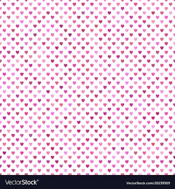 Seamless pink heart background pattern vector image