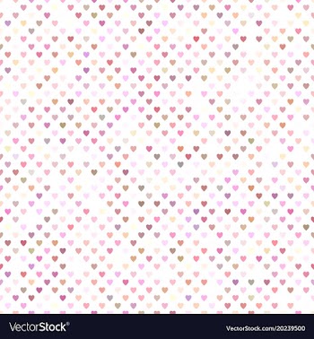 Seamless pink heart pattern background design vector image