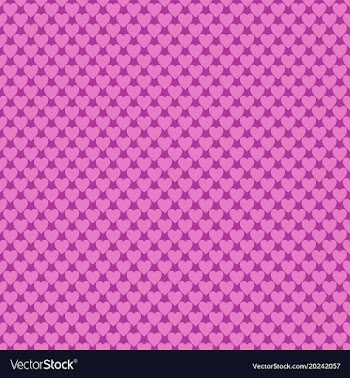 Seamless pink heart pattern background - love vector image