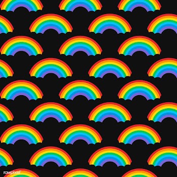 Seamless rainbow patterns design vector | Free stock vector - 542945
