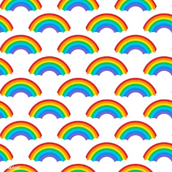 Seamless rainbow patterns design vector | Free stock vector - 543005