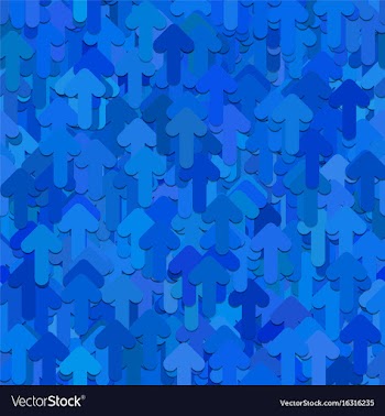 Seamless random arrow background pattern vector image