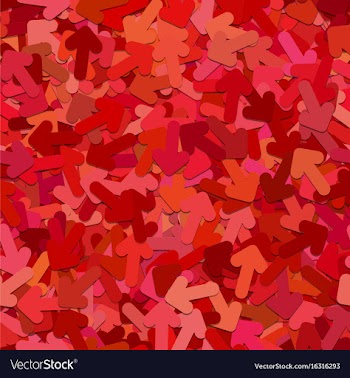 Seamless random arrow pattern background - design vector image