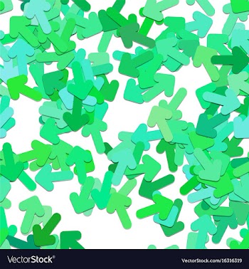 Seamless random arrow pattern background - design vector image