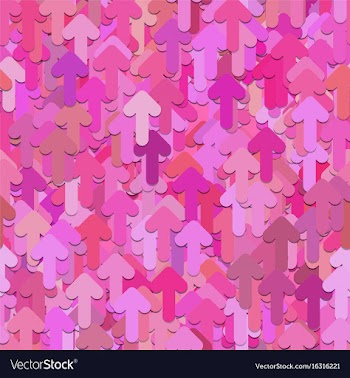 Seamless random arrow pattern background vector image