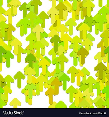 Seamless random arrow pattern background vector image