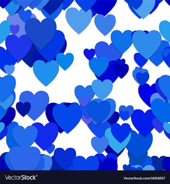Seamless random heart pattern background vector image