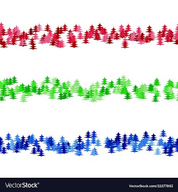 Seamless random pine tree pattern paragraph vector image