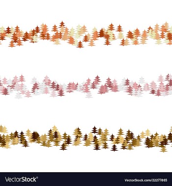 Seamless random pine tree pattern paragraph vector image