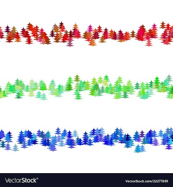 Seamless random pine tree pattern paragraph vector image