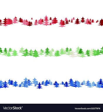 Seamless random pine tree pattern paragraph vector image