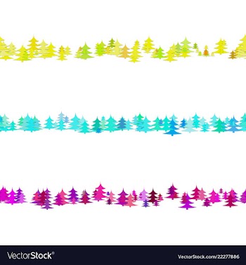 Seamless random pine tree pattern paragraph vector image