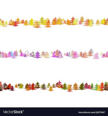 Seamless random pine tree pattern paragraph vector image
